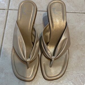 White Mountain Metallic Gold Women's Sandals